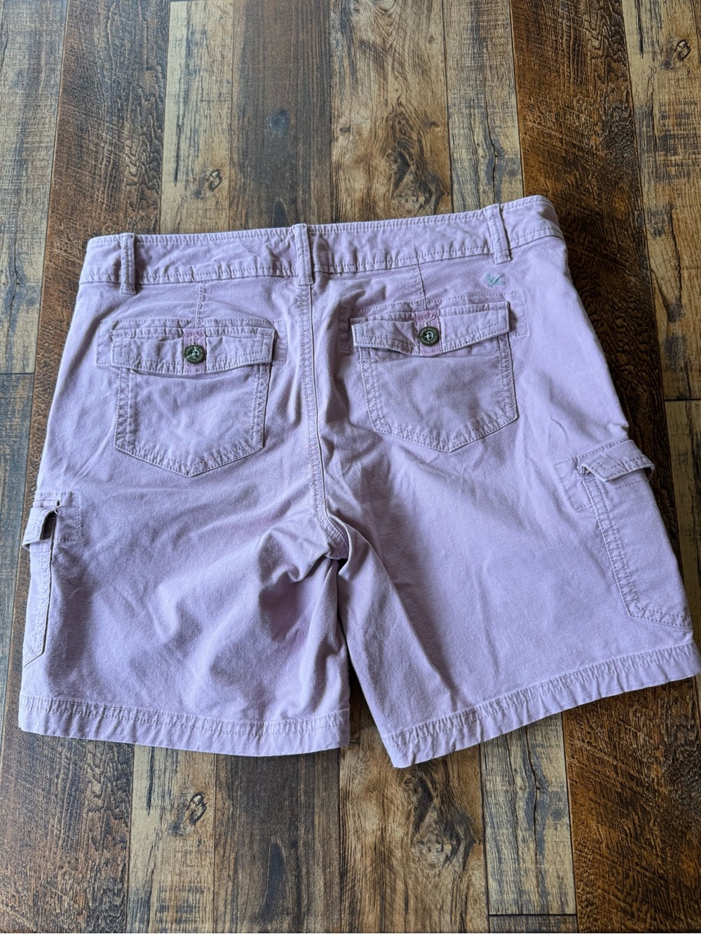 Eddie Bauer Women’s Cargo Shorts Size 8 Pink Garment Dyed Cotton Utility - Picture 7 of 7